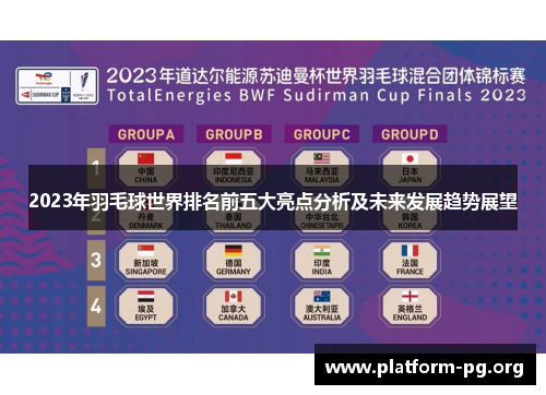 2023年羽毛球世界排名前五大亮点分析及未来发展趋势展望