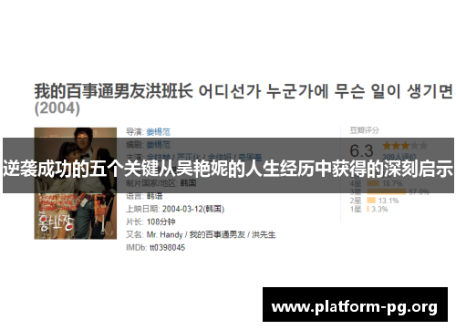 逆袭成功的五个关键从吴艳妮的人生经历中获得的深刻启示